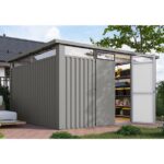 KOVINSKA VRTNA HIKA KARIBU OSTEN 4 SIV ALUMINIJ 370X330X215